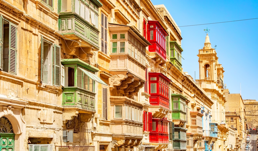 Valletta,Old,Town,And,Maltese,Colorful,Balconies,,Malta,Travel,Photo
